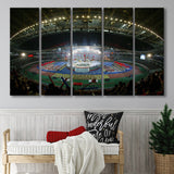 Nanjing Olympic Sports Center, Stadium Canvas, Sport Art, Gift for him, Multi Panels B, Canvas Prints Wall Art Decor