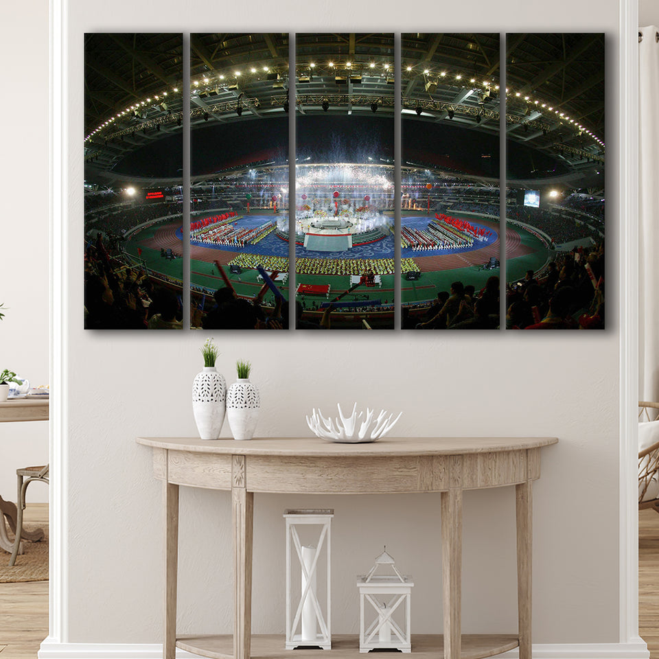 Nanjing Olympic Sports Center, Stadium Canvas, Sport Art, Gift for him, Multi Panels B, Canvas Prints Wall Art Decor