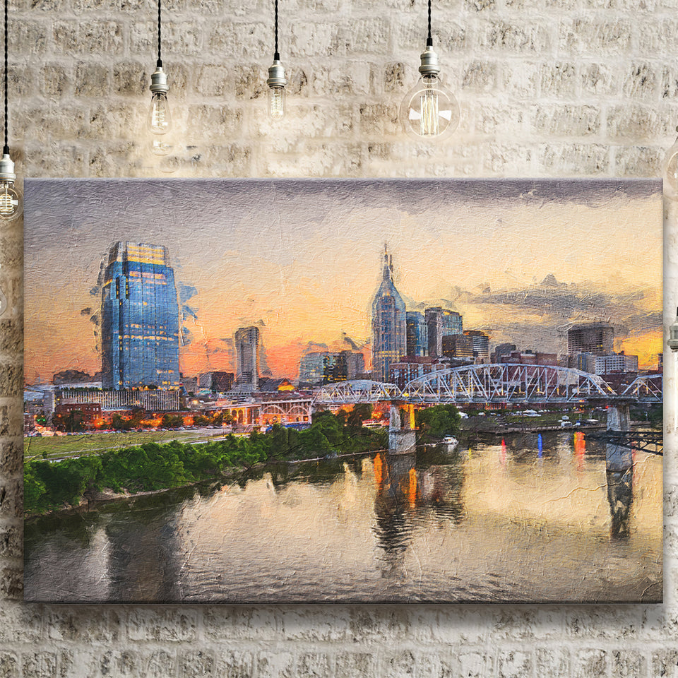 Nashville Attractive City Canvas Prints Wall Art Decor - Paiting Canvas, Art Prints, Wall Decor, For Sale