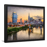 Nashville Attractive City Framed Art Prints Wall Decor - Painting Prints, Framed Picture, Home Decor