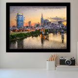 Nashville Attractive City Framed Art Prints Wall Decor - Painting Prints, Framed Picture, Home Decor