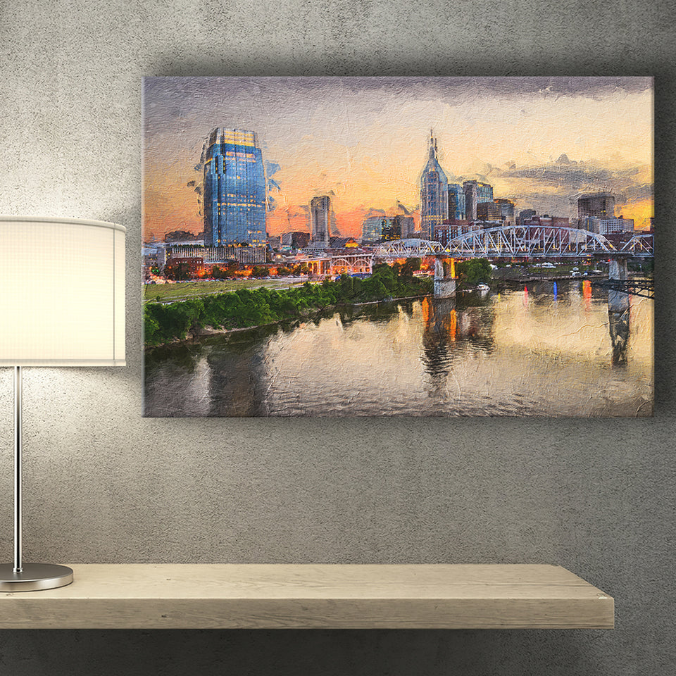 Nashville Attractive City Canvas Prints Wall Art Decor - Paiting Canvas, Art Prints, Wall Decor, For Sale