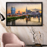 Nashville Attractive City Framed Canvas Prints Wall Art Decor - Paiting Canvas, Art Prints, Floating Frame