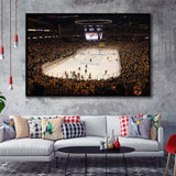 Nashville Predators Stadium Framed Canvas Prints Bridgestone Arena Wall Art Hockey,Sport Stadium Art Prints, Fan Gift