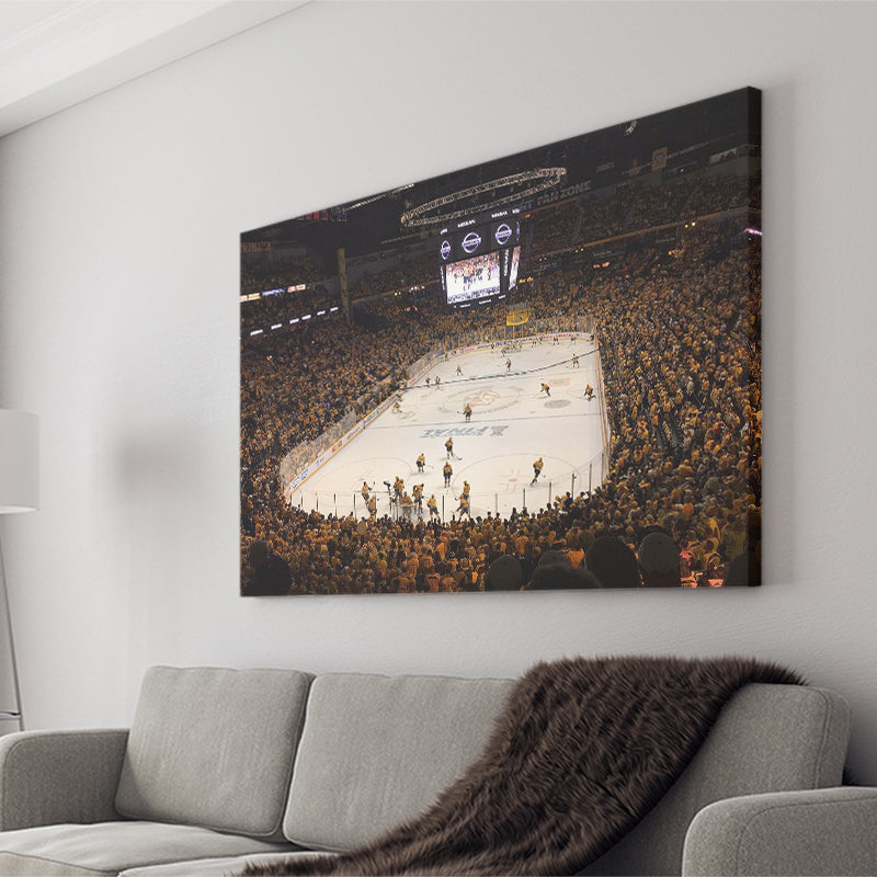 Nashville Predators Stadium Canvas Prints Bridgestone Arena Wall Art Hockey,Sport Stadium Art Prints, Fan Gift, Wall Decor