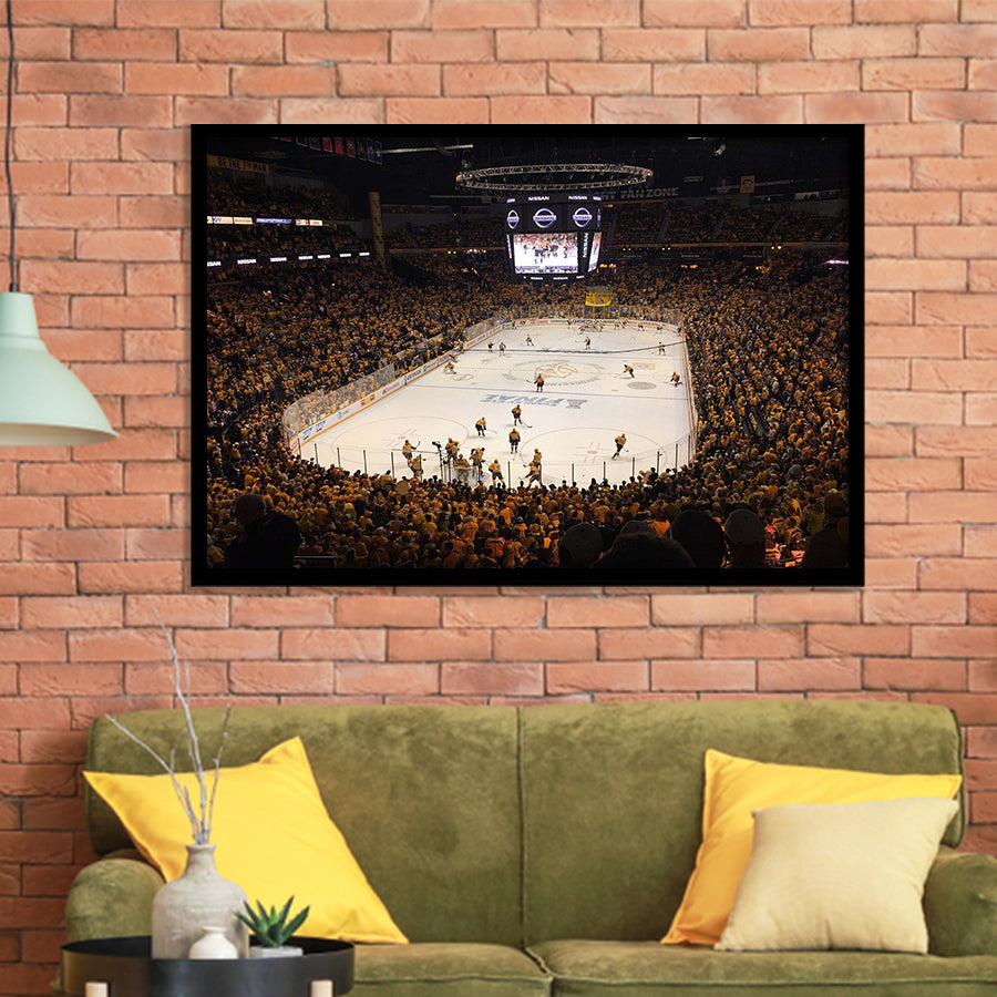 Nashville Predators Stadium Art Prints Bridgestone Arena Wall Art Hockey,Sport Stadium Art Prints, Fan Gift, Wall Decor