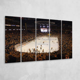 Nashville Predators Stadium Canvas Prints Bridgestone Arena Wall Art Hockey,Multi Panels B,Sport Stadium Art Prints, Fan Gift