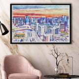 Nashville Watercolor Nashville Tennessee, Sport Art Prints Fan Gift, Framed Canvas Prints Wall Art Decor