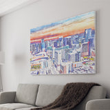 Nashville Watercolor Nashville Tennessee, Sport Art Prints Fan Gift, Canvas Prints Wall Art Decor