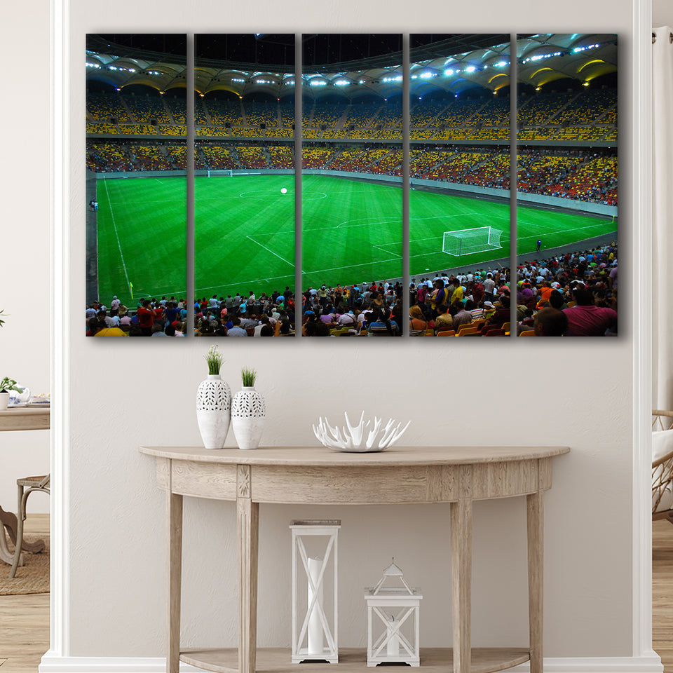National Arena Bucharest, Stadium Canvas, Sport Art, Gift for him, Multi Panels B, Canvas Prints Wall Art Decor