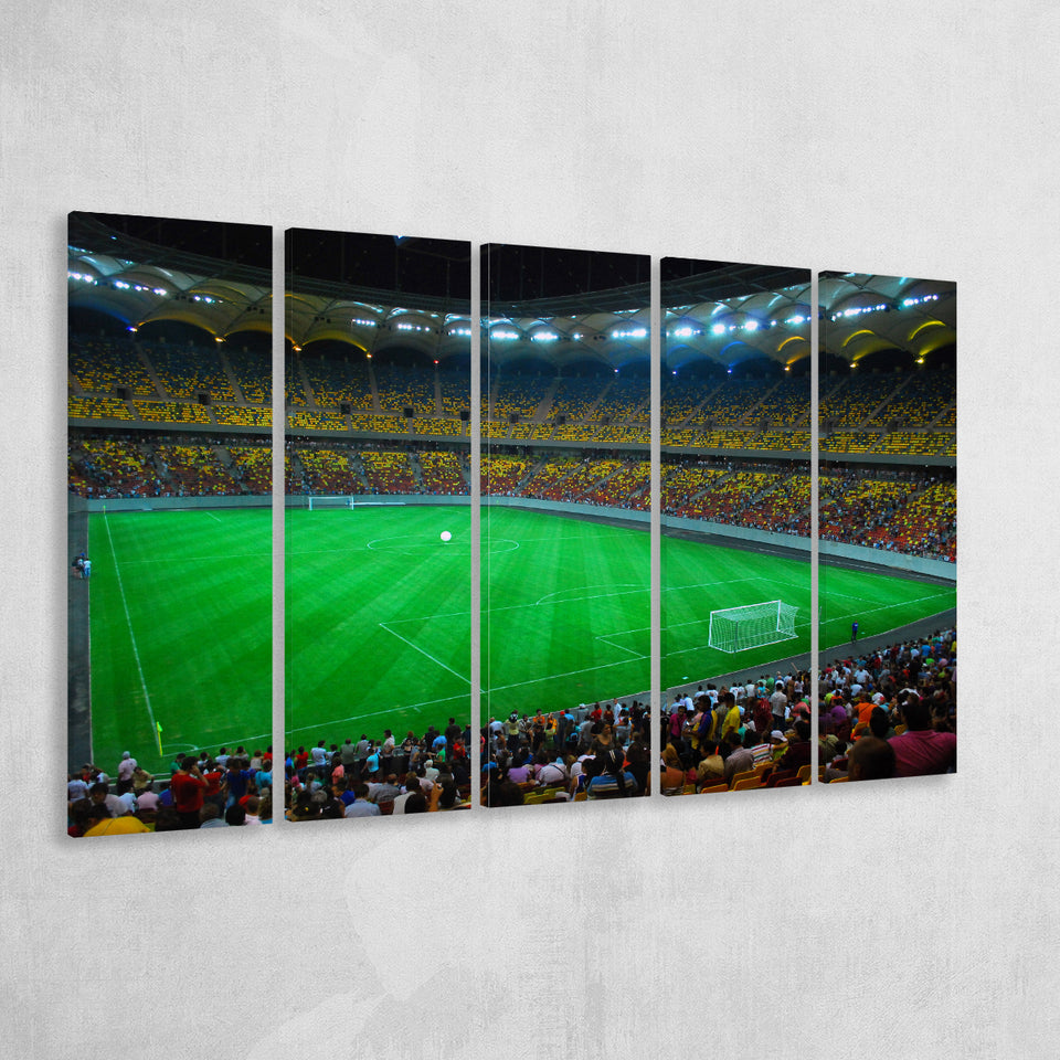 National Arena Bucharest, Stadium Canvas, Sport Art, Gift for him, Multi Panels B, Canvas Prints Wall Art Decor