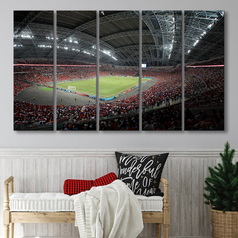 National Football Stadium, Stadium Canvas, Sport Art, Gift for him,100 Multi Panels B, Canvas Prints Wall Art Decor