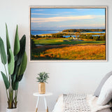 National Golf Links Of America Hole 17, Southampton, New York, Golf Art Print, Framed Canvas Prints Wall Art Decor, Floating Frame