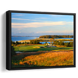 National Golf Links Of America Hole 17, Southampton, New York, Golf Art Print, Framed Canvas Prints Wall Art Decor, Floating Frame