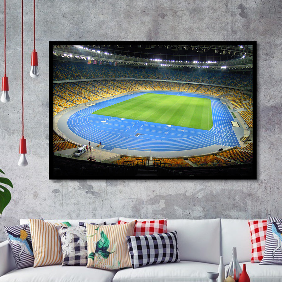 National Sports Complex, Stadium Canvas, Sport Art, Gift for him, Framed Art Prints Wall Art Decor, Framed Picture