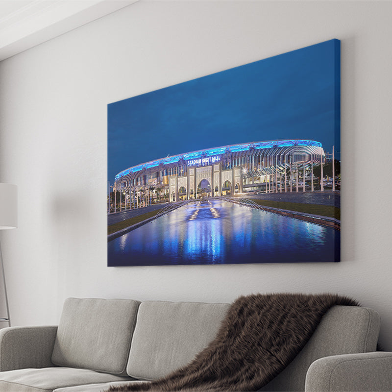National Stadium in Bukit Jalil, Stadium Canvas, Sport Art, Gift for him, Fan Gift, Canvas Prints Wall Art Decor