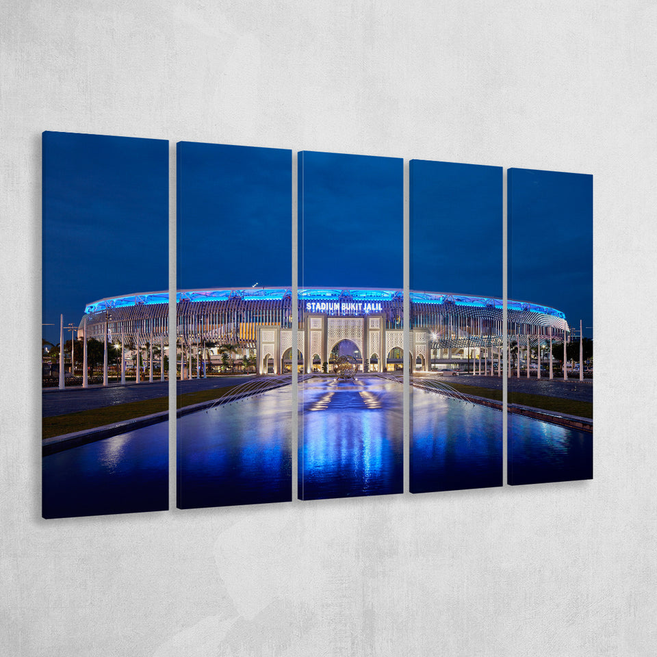 National Stadium in Bukit Jalil, Stadium Canvas, Sport Art, Gift for him, Multi Panels B, Canvas Prints Wall Art Decor