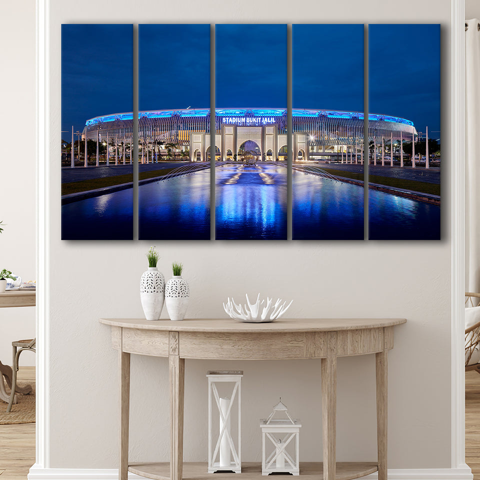 National Stadium in Bukit Jalil, Stadium Canvas, Sport Art, Gift for him, Multi Panels B, Canvas Prints Wall Art Decor