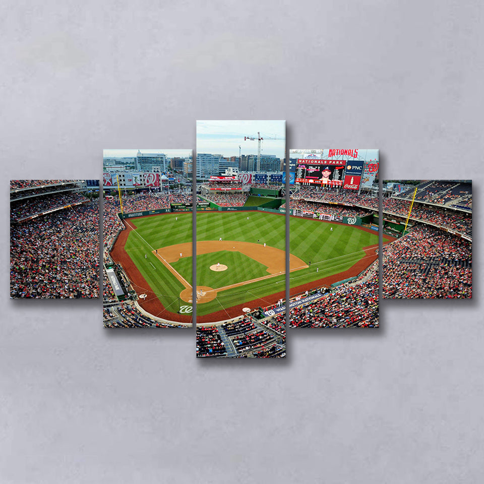 Nationals Park, Stadium Canvas, Sport Art, Large Canvas, Multi Panels, Canvas Prints Wall Art Decor