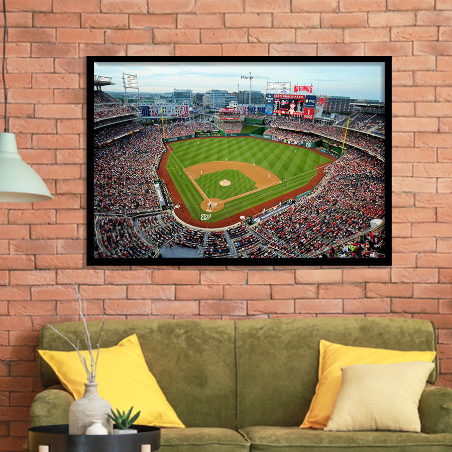 Nationals Park, Stadium Canvas, Sport Art, Gift for him, Framed Art Prints Wall Art Decor, Framed Picture