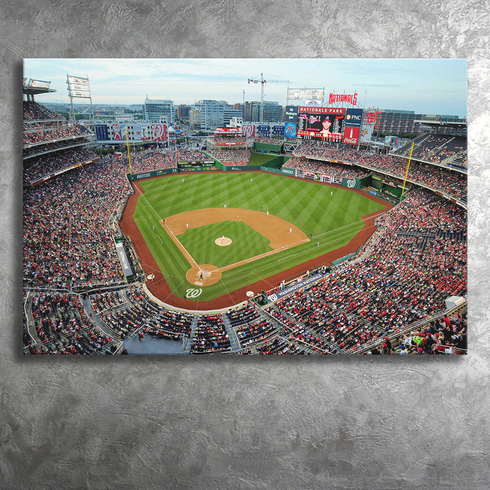 Nationals Park, Stadium Canvas, Sport Art, Gift for him, Fan Gift, Canvas Prints Wall Art Decor