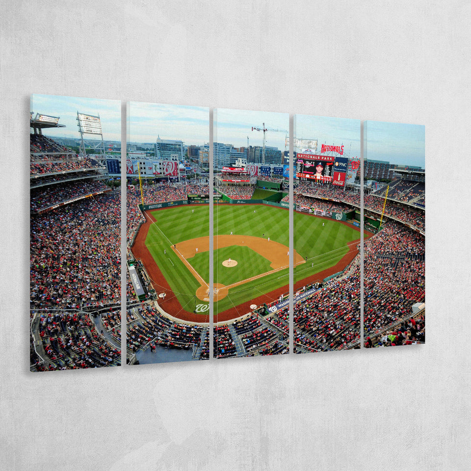 Nationals Park, Stadium Canvas, Sport Art, Gift for him, Multi Panels B, Canvas Prints Wall Art Decor
