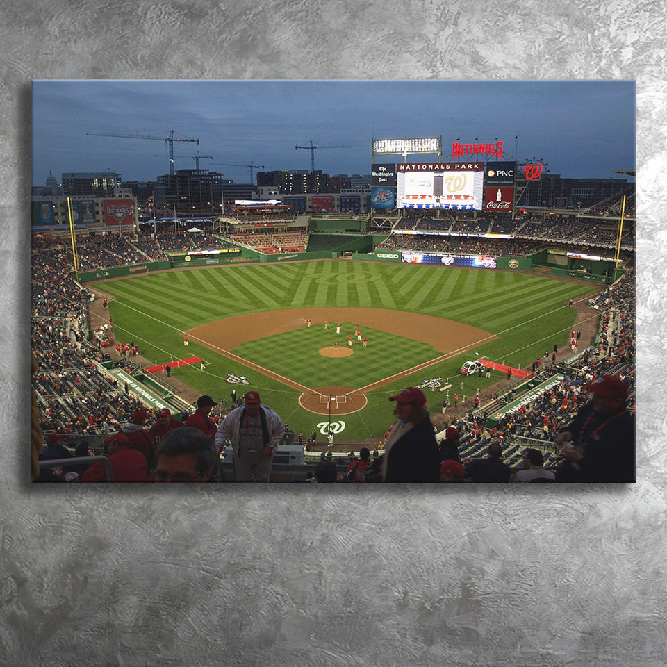 Nationals Park Stadium Canvas Prints Washington Nationals Wall Art,Sport Stadium Art Prints, Fan Gift, Wall Decor