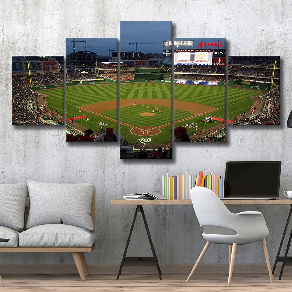 Nationals Park Stadium Canvas Prints Washington Nationals Wall Art,Multi Panels,Sport Stadium Art Prints, Fan Gift