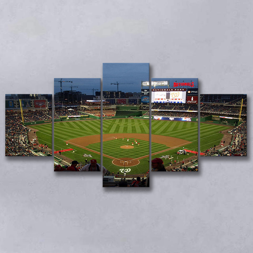 Nationals Park Stadium Canvas Prints Washington Nationals Wall Art,Multi Panels,Sport Stadium Art Prints, Fan Gift
