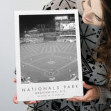 Nationals Park Washington Nationals Baseball Lovers Black And White Art Canvas Prints Wall Art Home Decor