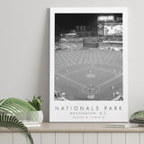 Nationals Park Washington Nationals Baseball Lovers Black And White Art Canvas Prints Wall Art Home Decor