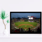 Nationals Park at Night, Stadium Canvas, Sport Art, Gift for him, Framed Art Prints Wall Art Decor, Framed Picture