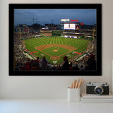 Nationals Park at Night, Stadium Canvas, Sport Art, Gift for him, Framed Art Prints Wall Art Decor, Framed Picture
