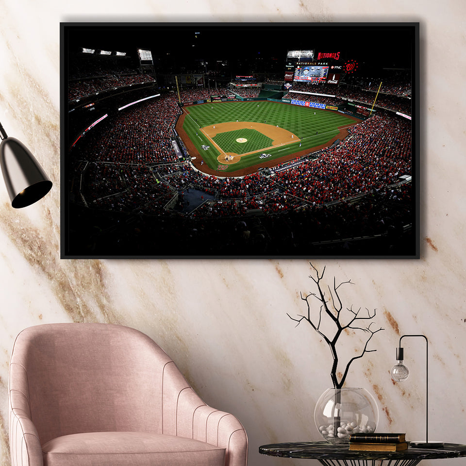 Nationals Park in Washington, Stadium Canvas, Sport Art, Gift for him, Framed Canvas Prints Wall Art Decor, Framed Picture