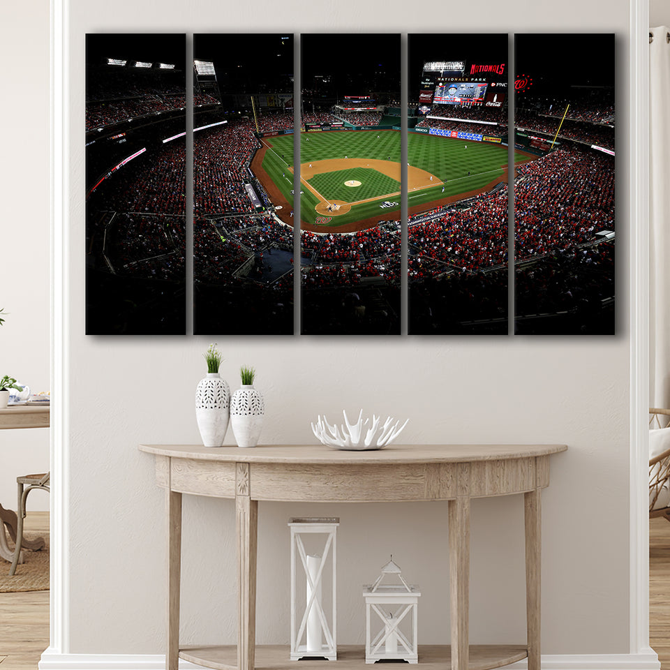Nationals Park in Washington, Stadium Canvas, Sport Art, Gift for him, Multi Panels B, Canvas Prints Wall Art Decor