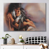 Native American Lovers American Indian Art Canvas Prints Wall Art - Painting Canvas, Painting Prints, Home Wall Decor, For Sale
