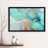 Navy Blue Wall Art Framed Canvas Prints Wall Art Decor, Framed Picture, Floating Frame