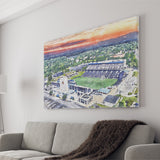 Navy Midshipmen Navy–Marine Corps Memorial Stadium Watercolor, Sport Art Prints Fan Gift, Canvas Prints Wall Art Decor