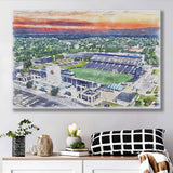 Navy Midshipmen Navy–Marine Corps Memorial Stadium Watercolor, Sport Art Prints Fan Gift, Canvas Prints Wall Art Decor