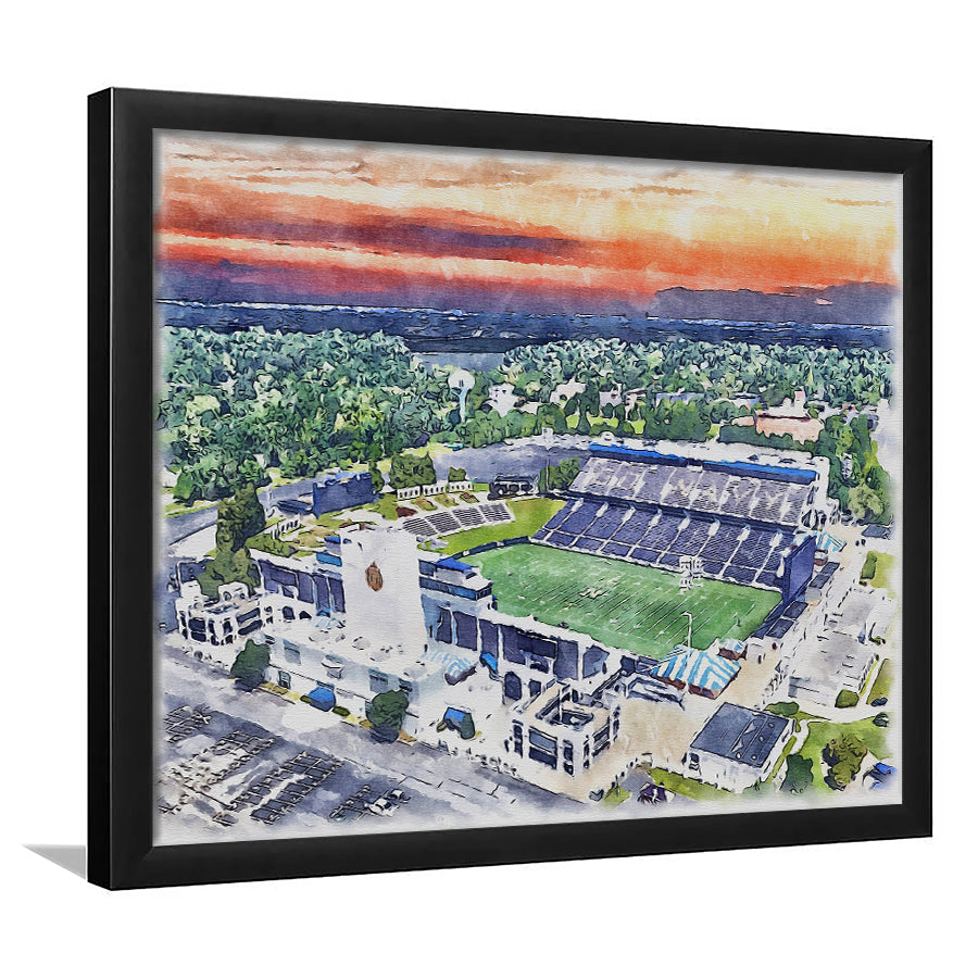 Navy Midshipmen Navy–Marine Corps Memorial Stadium Watercolor, Sport Prints Fan Gift, Framed Art Prints Wall Art Decor