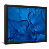 Navy Blue Marble Framed Art Prints Wall Art Decor, Framed Picture, Home Decor
