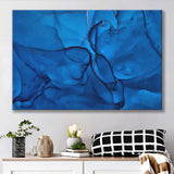 Navy Blue Marble Canvas Prints Wall Art Decor - Painting Canvas,Home Decor, Ready to Hang
