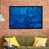 Navy Blue Marble Framed Art Prints Wall Art Decor, Framed Picture, Home Decor