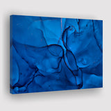 Navy Blue Marble Canvas Prints Wall Art Decor - Painting Canvas,Home Decor, Ready to Hang