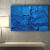Navy Blue Marble Canvas Prints Wall Art Decor - Painting Canvas,Home Decor, Ready to Hang