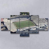 Nebraska Cornhuskers Stadium Canvas Prints Memorial Stadium Wall Art American,Multi Panels,Sport Stadium Art Prints, Fan Gift