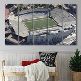 Nebraska Cornhuskers Stadium Canvas Prints Memorial Stadium Wall Art American,Multi Panels B,Sport Stadium Art Prints, Fan Gift