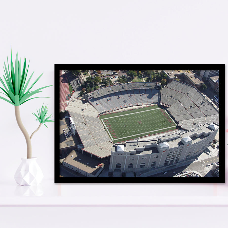 Nebraska Cornhuskers Stadium Art Prints Memorial Stadium Wall Art American,Sport Stadium Art Prints, Fan Gift, Wall Decor