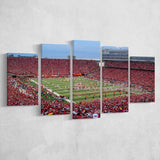 Nebraska Cornhuskers Wall Art Memorial Stadium Canvas Prints American,Multi Panels,Sport Stadium Art Prints, Fan Gift