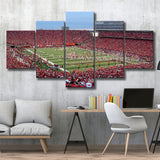 Nebraska Cornhuskers Wall Art Memorial Stadium Canvas Prints American,Multi Panels,Sport Stadium Art Prints, Fan Gift